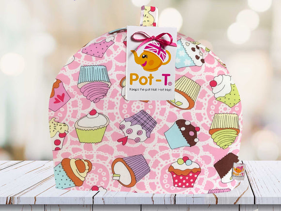 Pot-T INSULATED Tea Cosy Cozy in Afternoon Tea Cupcakes in Maxi size