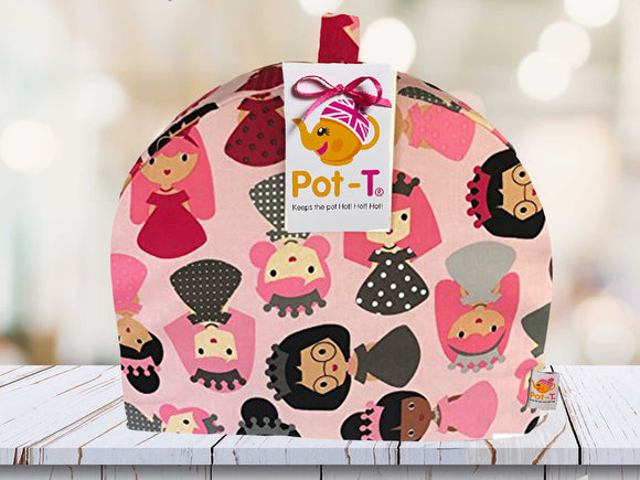 Pot-T INSULATED Tea Cosy Cozy in Pink Princess in Maxi size
