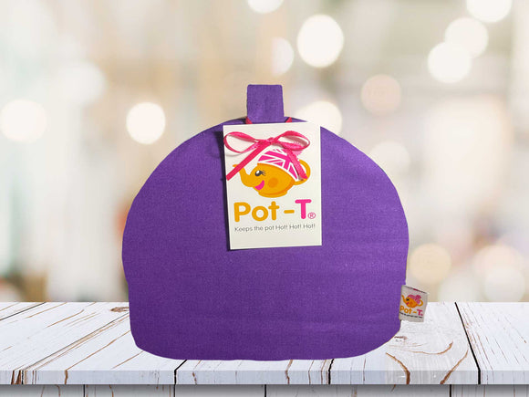 Mini Pot-T Tea Cozy in Plain Aubergine