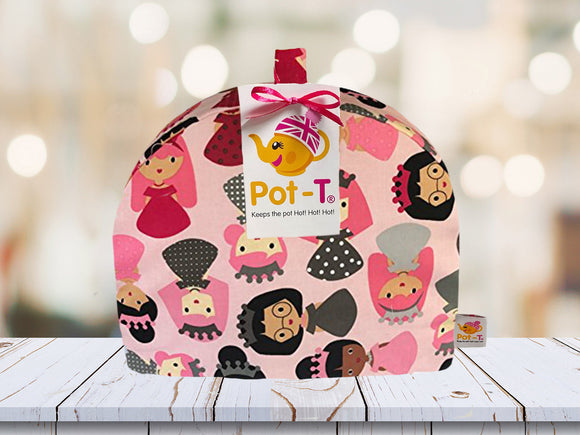 Pot-T INSULATED Tea Cosy Cozy in Pink Princess in Standard size